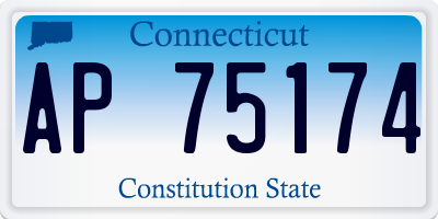 CT license plate AP75174