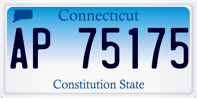 CT license plate AP75175