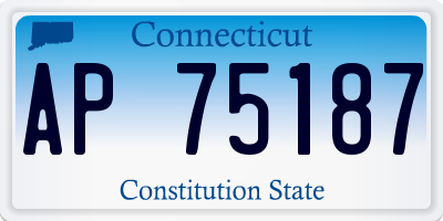 CT license plate AP75187