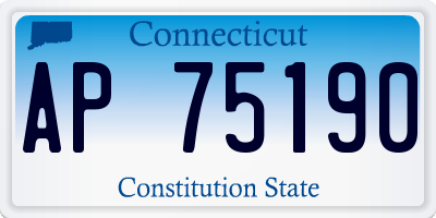 CT license plate AP75190