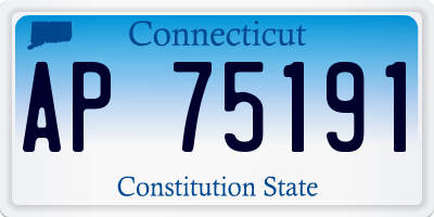 CT license plate AP75191
