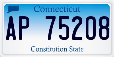 CT license plate AP75208