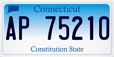 CT license plate AP75210