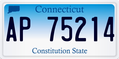 CT license plate AP75214