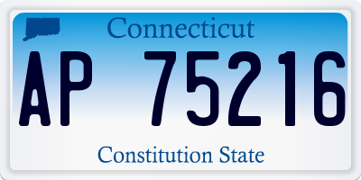 CT license plate AP75216