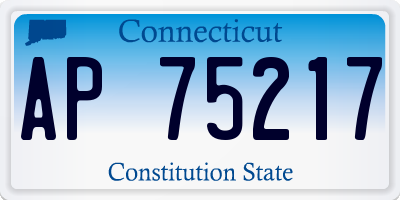 CT license plate AP75217