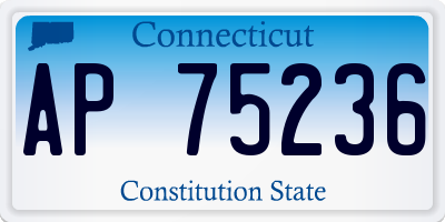 CT license plate AP75236