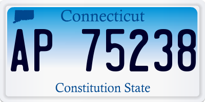 CT license plate AP75238