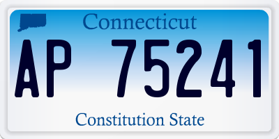 CT license plate AP75241