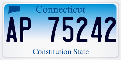 CT license plate AP75242