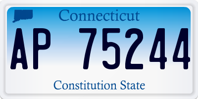 CT license plate AP75244