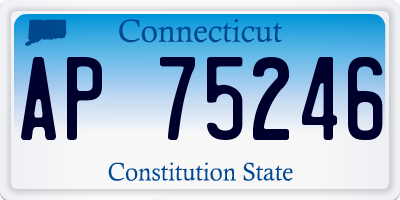 CT license plate AP75246