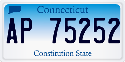 CT license plate AP75252