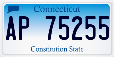 CT license plate AP75255