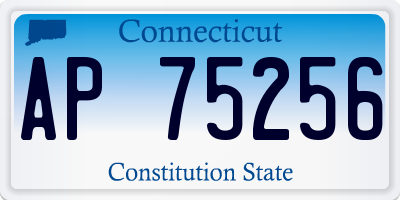 CT license plate AP75256