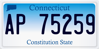 CT license plate AP75259