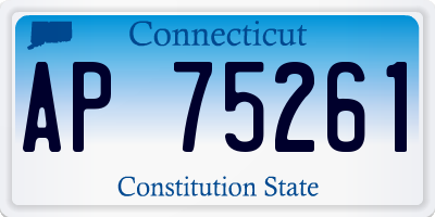 CT license plate AP75261