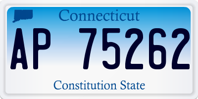 CT license plate AP75262