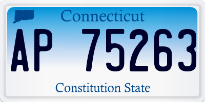 CT license plate AP75263