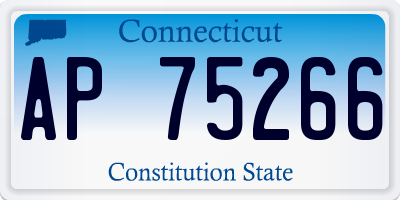 CT license plate AP75266