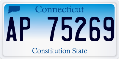 CT license plate AP75269