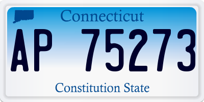 CT license plate AP75273
