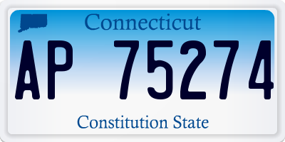 CT license plate AP75274