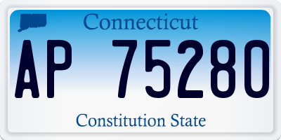 CT license plate AP75280