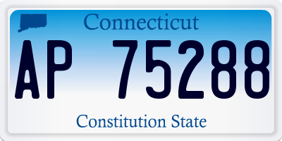 CT license plate AP75288