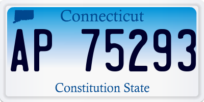 CT license plate AP75293