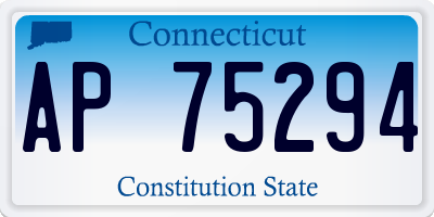 CT license plate AP75294
