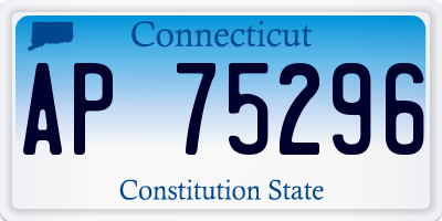 CT license plate AP75296