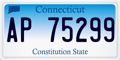 CT license plate AP75299