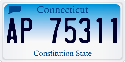 CT license plate AP75311