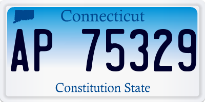 CT license plate AP75329