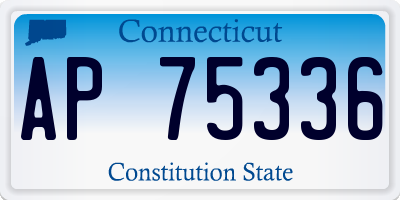 CT license plate AP75336