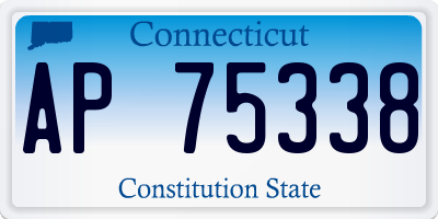 CT license plate AP75338