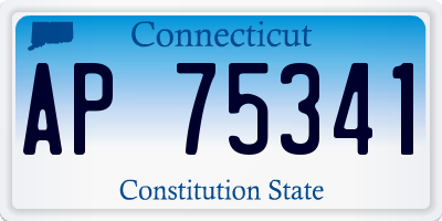 CT license plate AP75341