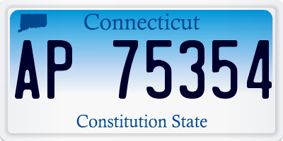 CT license plate AP75354