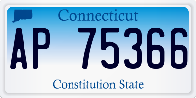 CT license plate AP75366
