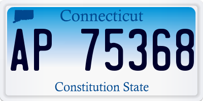 CT license plate AP75368