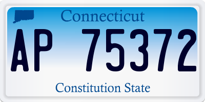 CT license plate AP75372