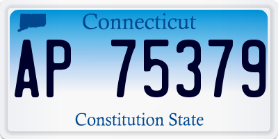 CT license plate AP75379