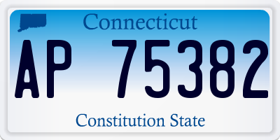 CT license plate AP75382