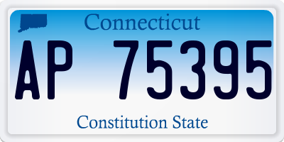 CT license plate AP75395