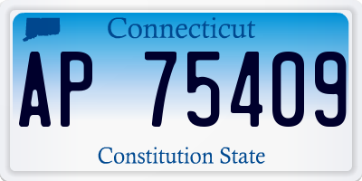 CT license plate AP75409