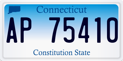 CT license plate AP75410