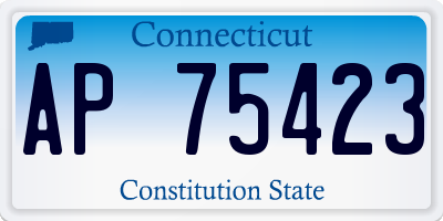 CT license plate AP75423