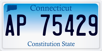 CT license plate AP75429