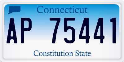 CT license plate AP75441